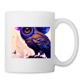 Eule - Tasse - Weiß - Rechts