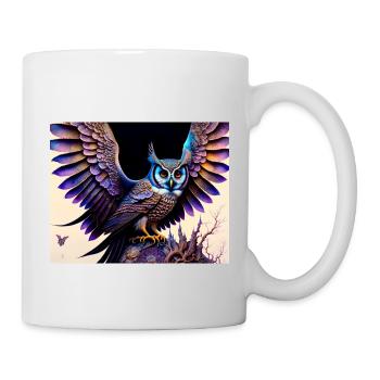 Eule - Tasse - Weiß - Rechts