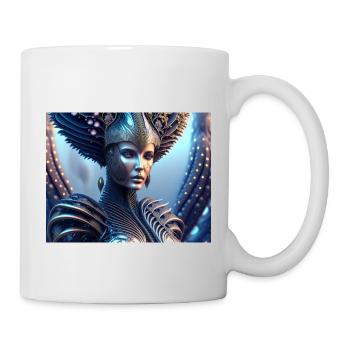 H.R. Giger Frau - Tasse - Weiß - Rechts