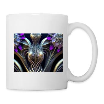 Abstrakt Weiblich - Tasse - Weiß - Rechts