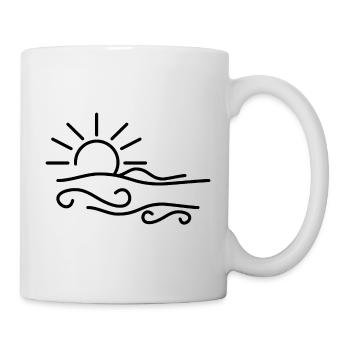 Sunset by the sea/lake - Mug - white - Right