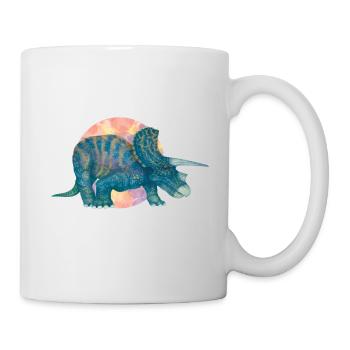Ein wilder Dinosaurier - Tasse - Weiß - Rechts