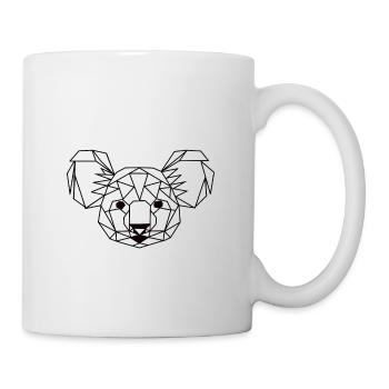 Koala in geometrischer Form - Tasse - Weiß - Rechts