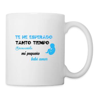Je t'ai tant attendu BLU BLK - Mug blanc - blanc - Droite
