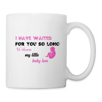 I have waited for you so long PNK BLK - Mug - white - Right