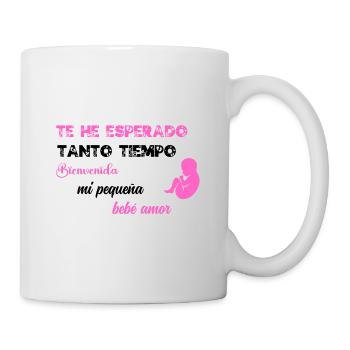 Je t'ai tant attendu PNK BLK - Mug blanc - blanc - Droite