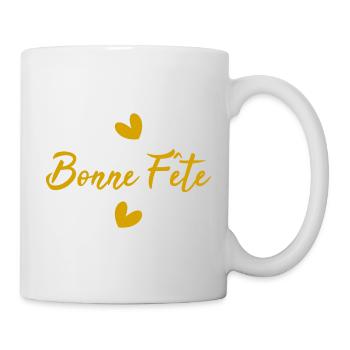 PAPA. FÊTE DES PÈRES. BONNE FÊTE PAPA. BONNE FÊTE - Mug blanc - blanc - Droite