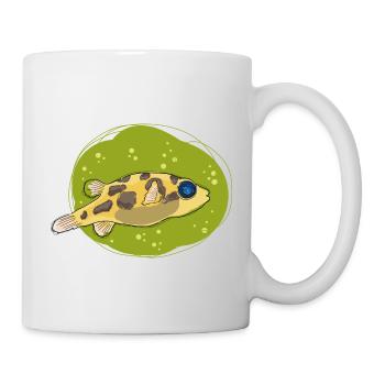 PeaPuffer, kugelfisch - Tasse - Weiß - Rechts