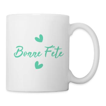 FÊTE DES MÈRES. BONNE FÊTE MAMAN. MAMAN. JE T'AIME - Mug blanc - blanc - Droite