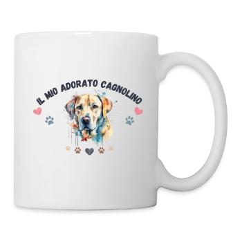 Mon toutou d'amour G1 BLK - Mug blanc - blanc - Droite
