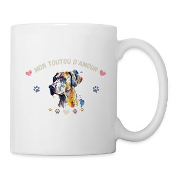 Mon toutou d'amour GR2 WE - Mug blanc - blanc - Droite