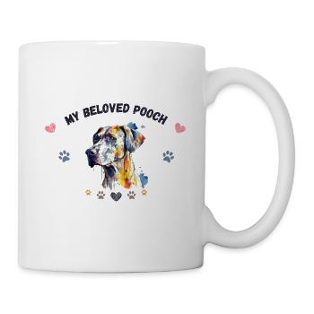 Mon toutou d'amour GR2 BLK - Mug blanc - blanc - Droite