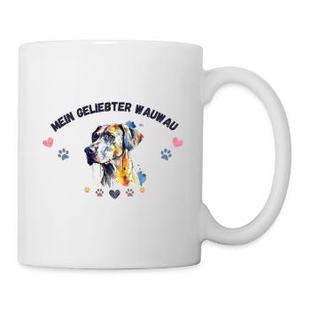 Mon toutou d'amour GR2 BLK - Mug blanc - blanc - Droite