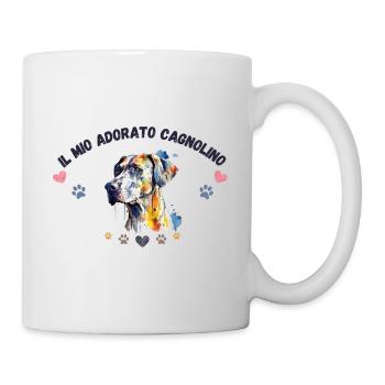 Mon toutou d'amour GR2 BLK - Mug blanc - blanc - Droite