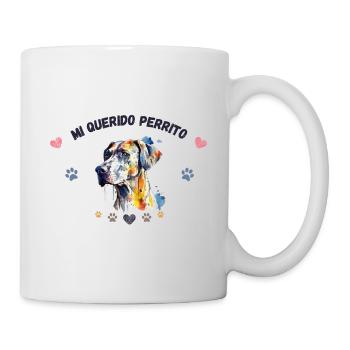 Mon toutou d'amour GR2 BLK - Mug blanc - blanc - Droite