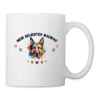 Mon toutou d'amour G3 BLK - Mug blanc - blanc - Droite