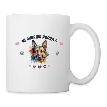 Mon toutou d'amour G3 BLK - Mug blanc - blanc - Droite