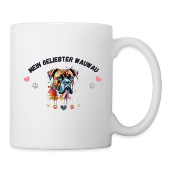 Mon toutou d'amour G4 BLK - Mug blanc - blanc - Droite