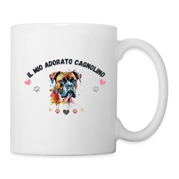 Mon toutou d'amour G4 BLK - Mug blanc - blanc - Droite