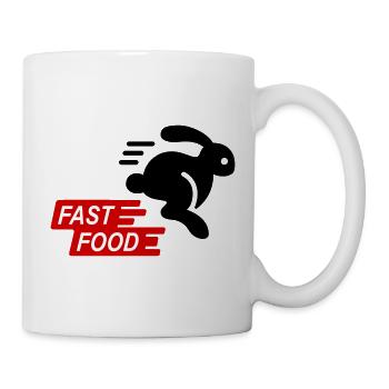 Funny Fast Food Rabbit Hunting Season - Mug - white - Right