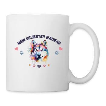 Mon toutou d'amour G5 BLK - Mug blanc - blanc - Droite