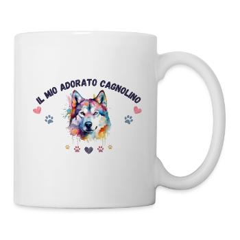 Mon toutou d'amour G5 BLK - Mug blanc - blanc - Droite