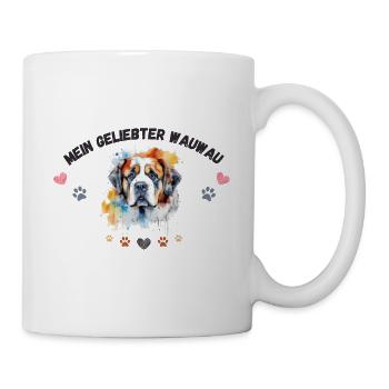 Mon toutou d'amour G6 BLK - Mug blanc - blanc - Droite