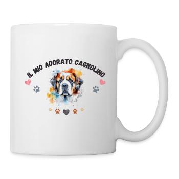 Mon toutou d'amour G6 BLK - Mug blanc - blanc - Droite