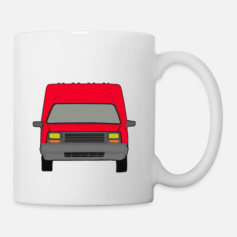 Red French Van - Mug - white