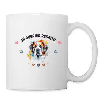 Mon toutou d'amour G6 BLK - Mug blanc - blanc - Droite