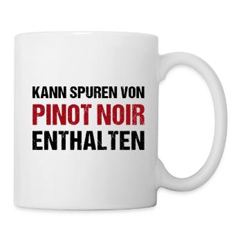 Kann Spuren Von Pinot Noir Enthalten Wein - Tasse - Weiß - Rechts