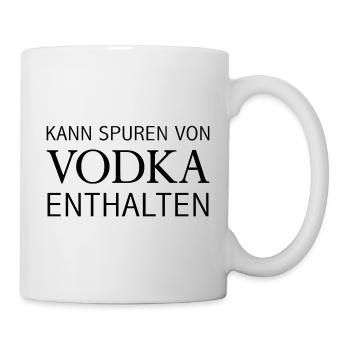 Kann Spuren Von Vodka Enthalten Schnaps Vodka - Tasse - Weiß - Rechts