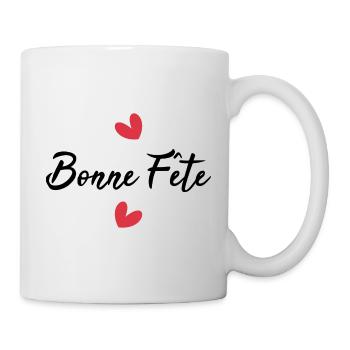 BONNE FÊTE PAPA. PAPA. FÊTE DES PÈRES. BONNE FÊTE - Mug blanc - blanc - Droite