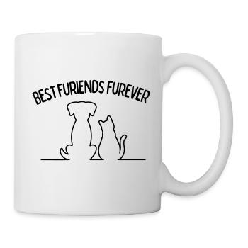Meilleur chat et chien Furiends Furever - Mug blanc - blanc - Droite
