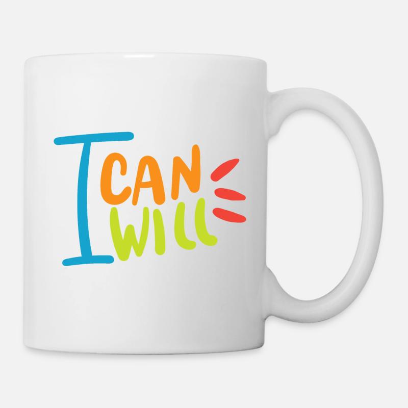I will i can - Tasse - Weiß