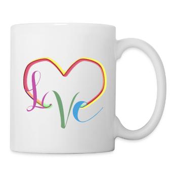 L♡VE - Tasse - Weiß - Rechts