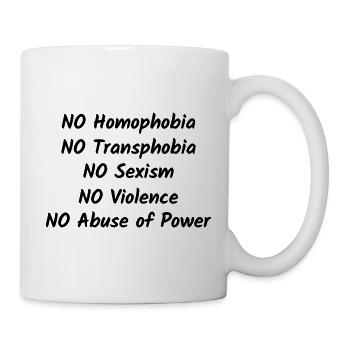 JA zu Freiheit und Vielfalt - Tasse - Weiß - Rechts