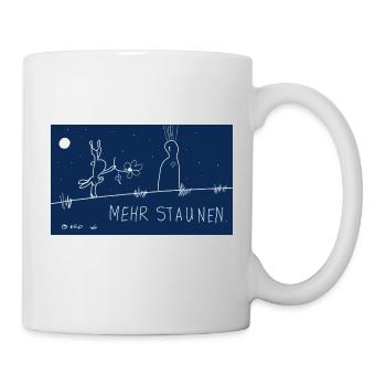Mehr Staunen. - Tasse - Weiß - Rechts