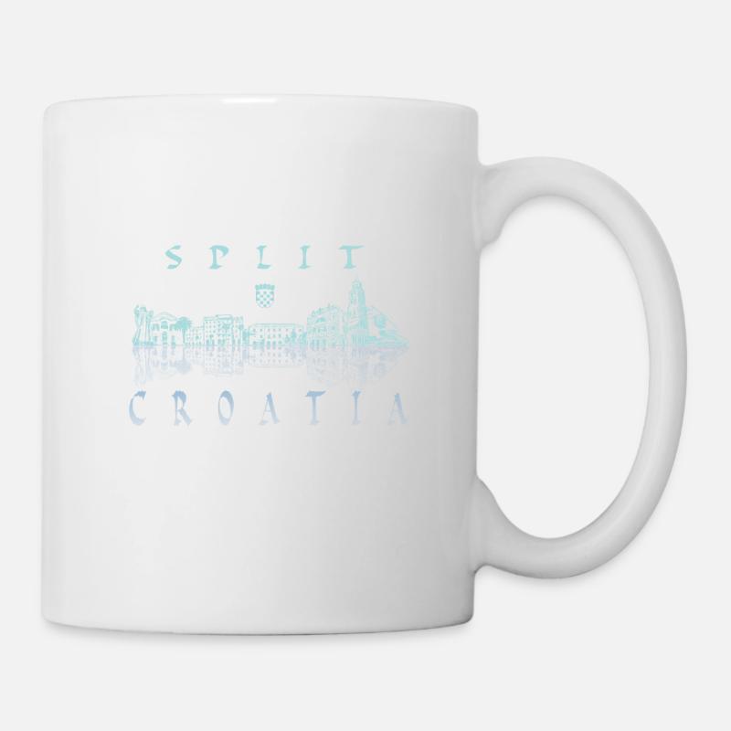 Split skyline city Croatia - Mug - white