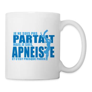 apnée plongée plongeur apnéiste - Mug blanc - blanc - Droite