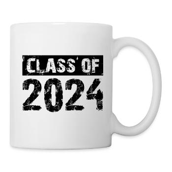 Class of 2024 - Schule Abitur Schüler Klasse Kind - Tasse - Weiß - Rechts