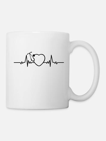 Stethoskop - Tasse - Weiß