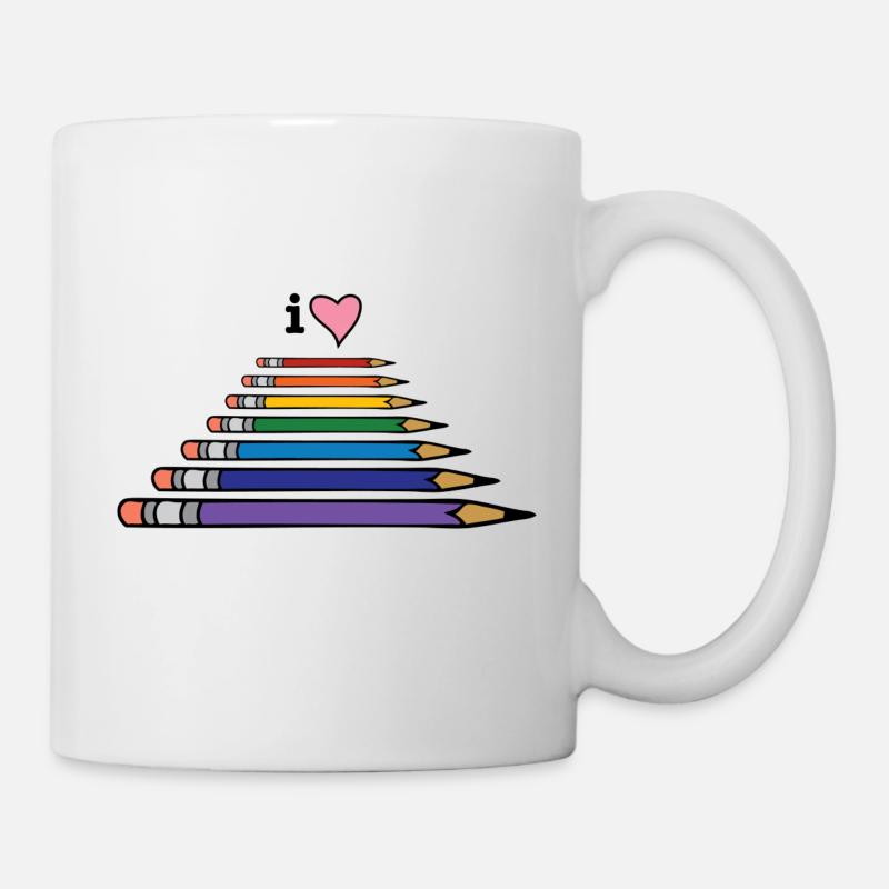 Love pencils - Mug - white