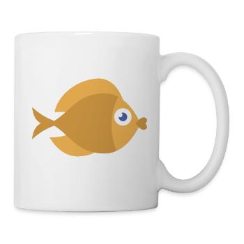 Meerestiere - Tasse - Weiß - Rechts