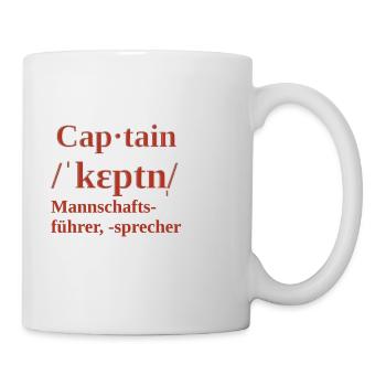 Kapitän - Tasse - Weiß - Rechts