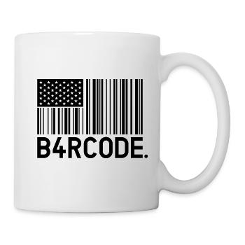 B4RCODE. USA black - Tasse - Weiß - Rechts