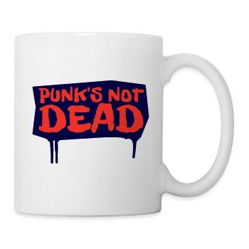 Punks Not Dead - Tasse - Weiß - Rechts