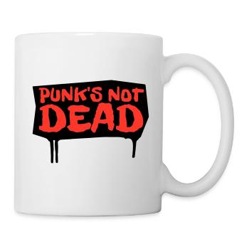 Les punks ne sont pas morts | édition rouge - Mug blanc - blanc - Droite