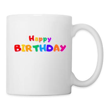 Bon anniversaire - Mug blanc - blanc - Droite