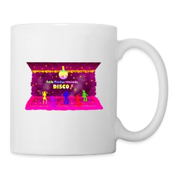 Disco, Pink, 80s, Retro, Party, Old School - Mug - white - Right